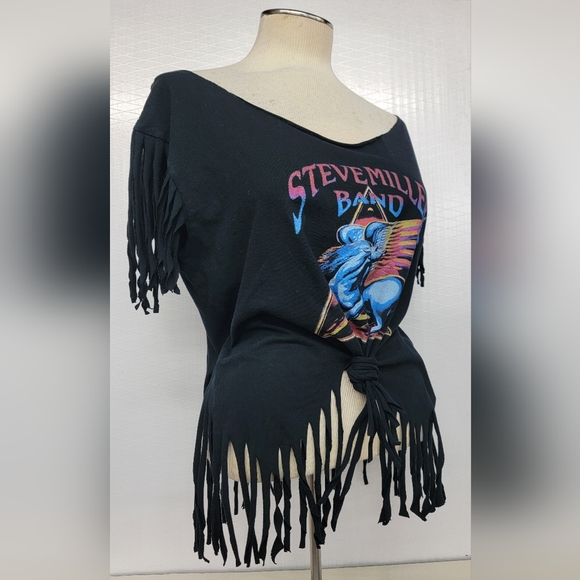 Steve Miller Band Fringe Tee Upcycled - Picture 11 of 11